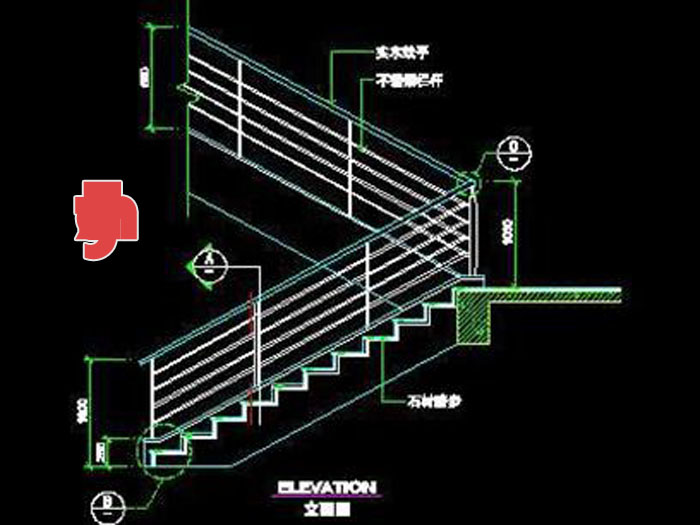 Stairs Cad block and details Download 20